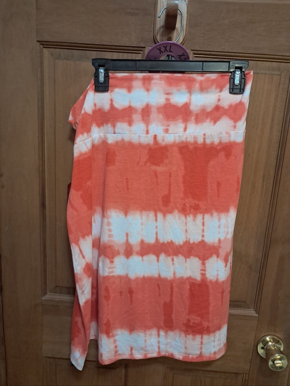 Women’s Orange Coral Tie-Dye Swim Women's New Skirt